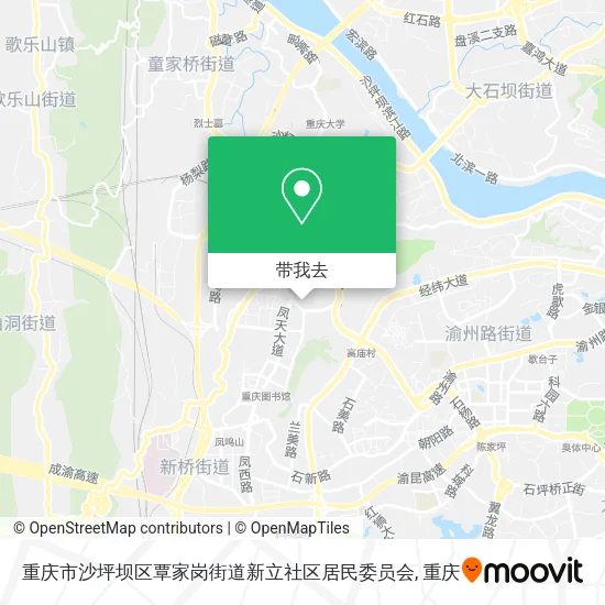 重庆市沙坪坝区覃家岗街道新立社区居民委员会地图