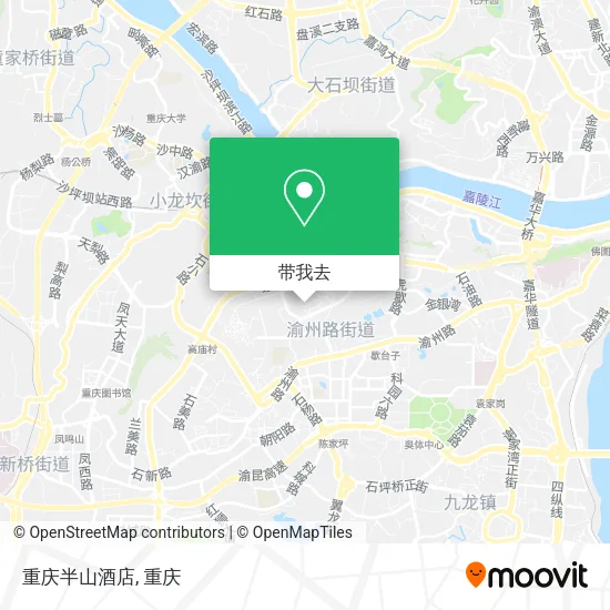 重庆半山酒店地图
