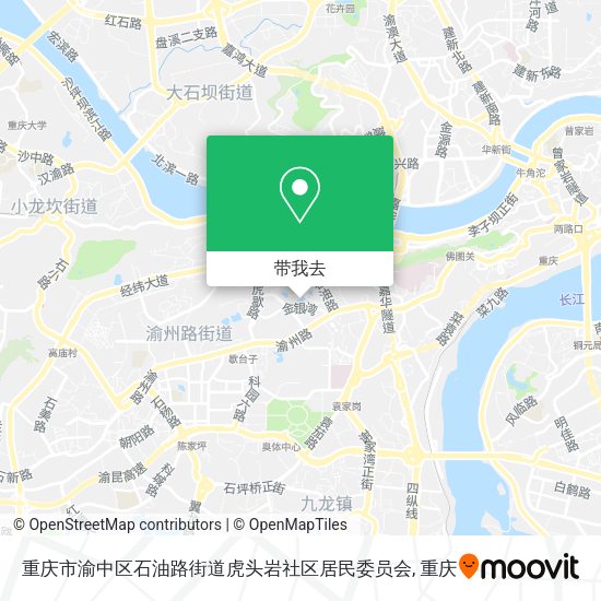 重庆市渝中区石油路街道虎头岩社区居民委员会地图