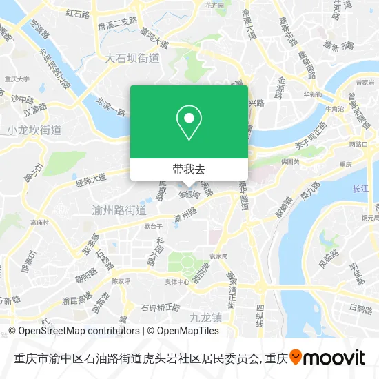 重庆市渝中区石油路街道虎头岩社区居民委员会地图