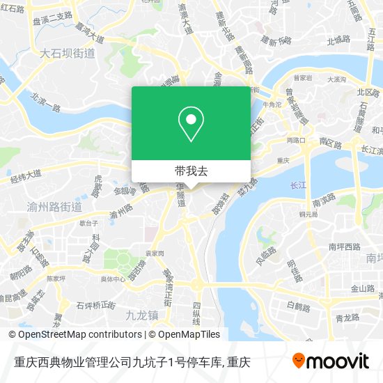 重庆西典物业管理公司九坑子1号停车库地图