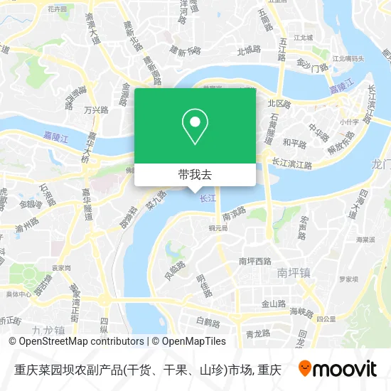 重庆菜园坝农副产品(干货、干果、山珍)市场地图