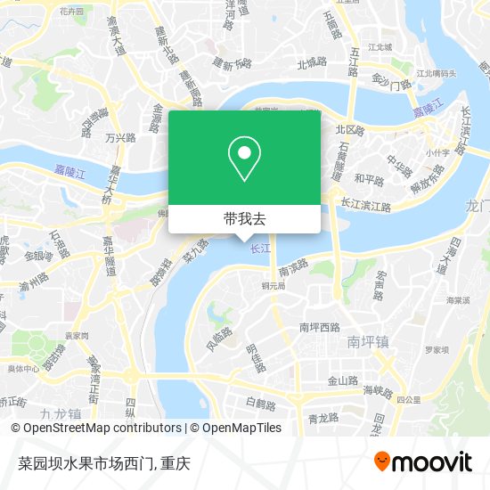 菜园坝水果市场西门地图