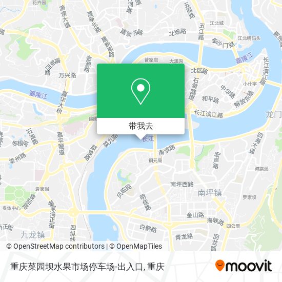 重庆菜园坝水果市场停车场-出入口地图