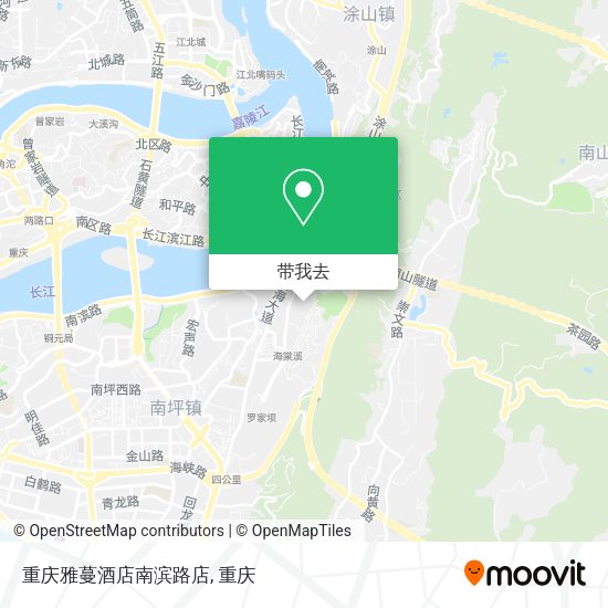 重庆雅蔓酒店南滨路店地图