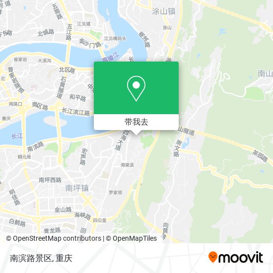 南滨路景区地图