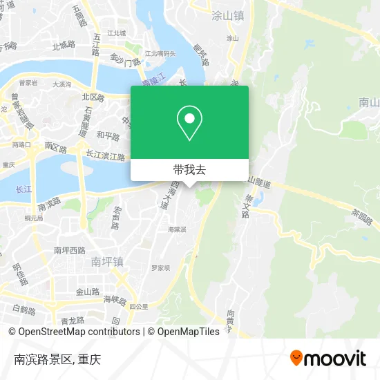 南滨路景区地图