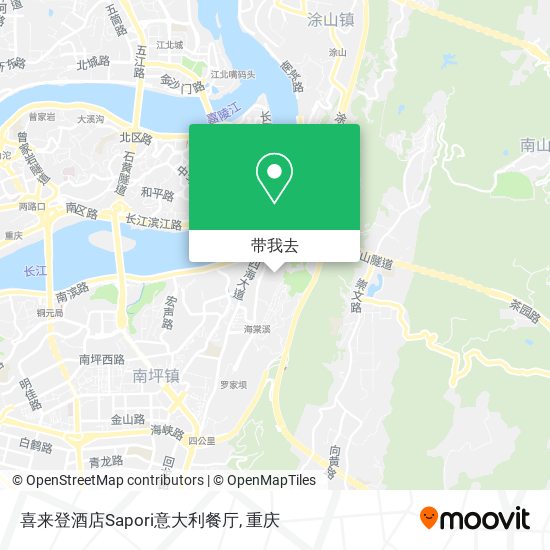 喜来登酒店Sapori意大利餐厅地图