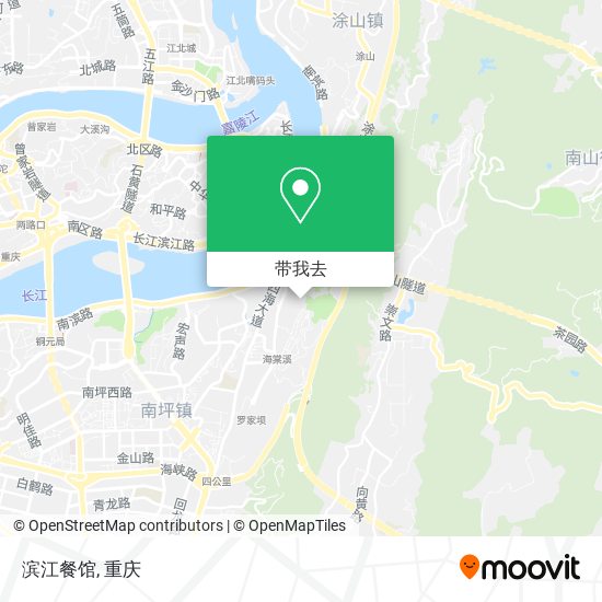 滨江餐馆地图