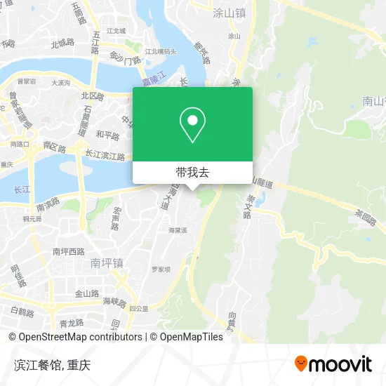 滨江餐馆地图