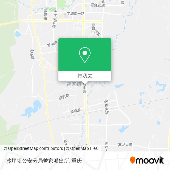 沙坪坝公安分局曾家派出所地图