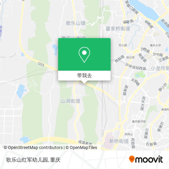歌乐山红军幼儿园地图
