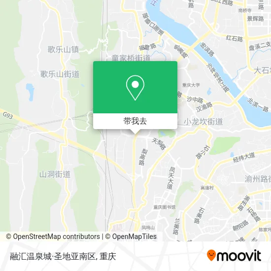 融汇温泉城·圣地亚南区地图