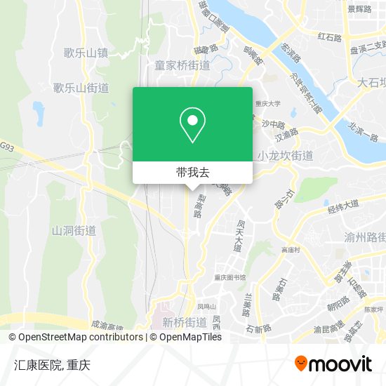 汇康医院地图