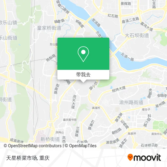 天星桥菜市场地图