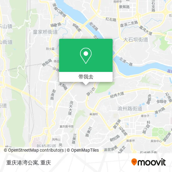 重庆港湾公寓地图