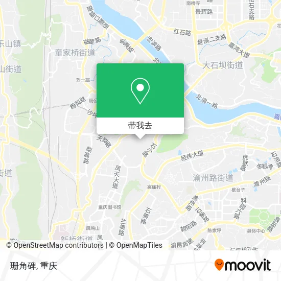 珊角碑地图