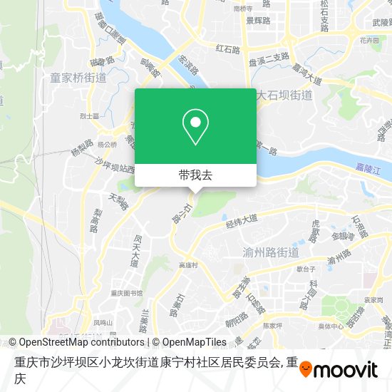 重庆市沙坪坝区小龙坎街道康宁村社区居民委员会地图
