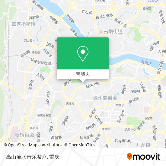 高山流水音乐茶座地图