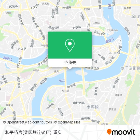 和平药房(菜园坝连锁店)地图