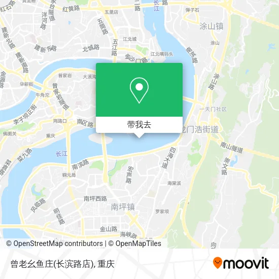 曾老幺鱼庄(长滨路店)地图