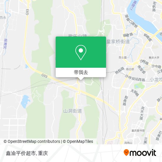 鑫渝平价超市地图
