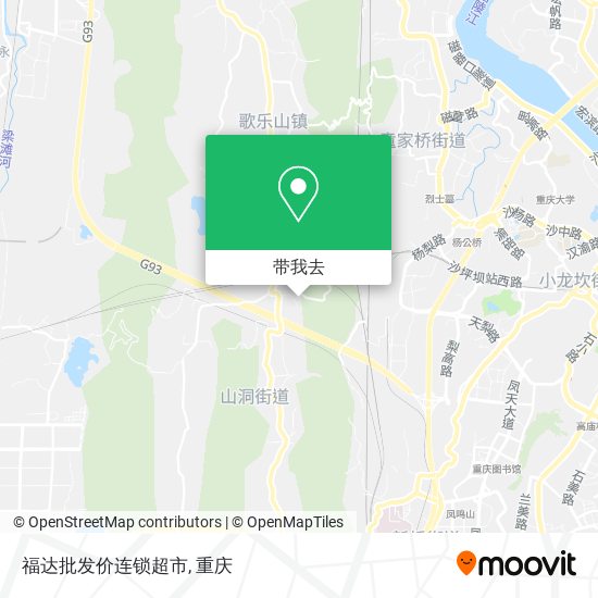 福达批发价连锁超市地图