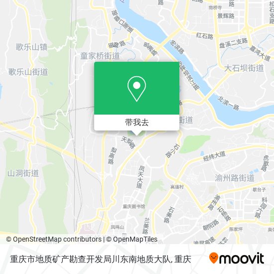 重庆市地质矿产勘查开发局川东南地质大队地图