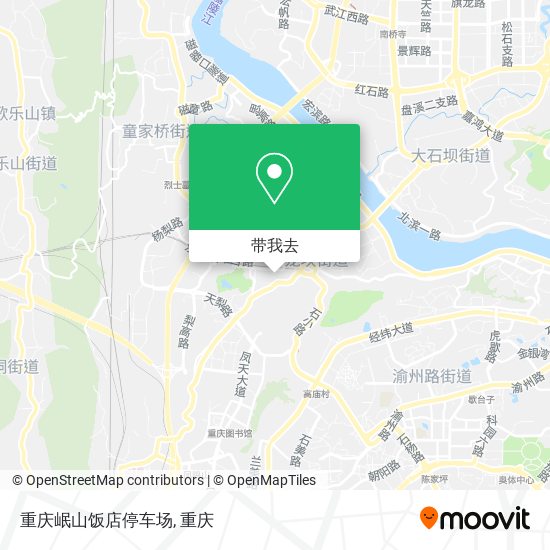 重庆岷山饭店停车场地图