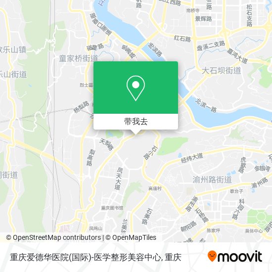 重庆爱德华医院(国际)-医学整形美容中心地图