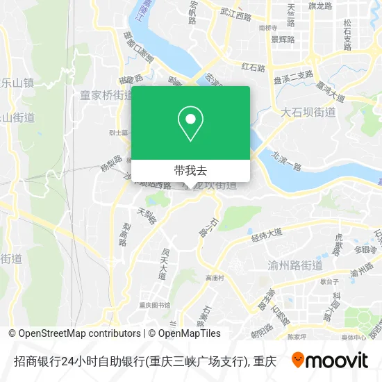 招商银行24小时自助银行(重庆三峡广场支行)地图