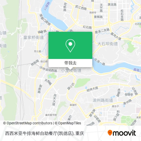 西西米亚牛排海鲜自助餐厅(凯德店)地图