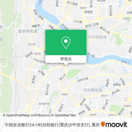 中国农业银行24小时自助银行(重庆沙坪坝支行)地图