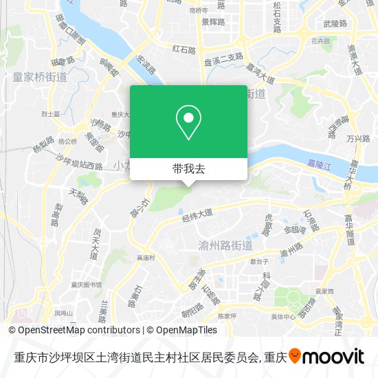 重庆市沙坪坝区土湾街道民主村社区居民委员会地图