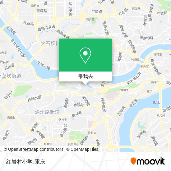 红岩村小学地图
