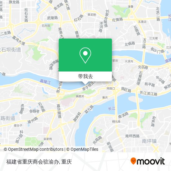 福建省重庆商会驻渝办地图