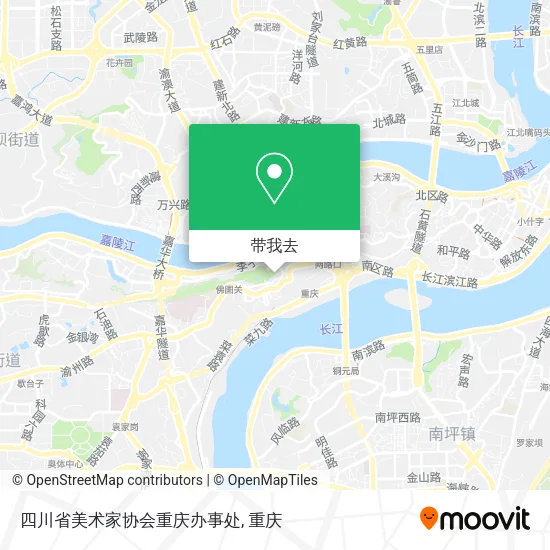 四川省美术家协会重庆办事处地图