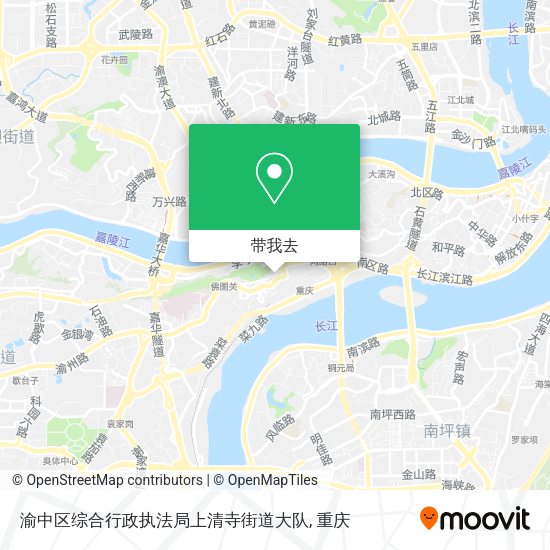渝中区综合行政执法局上清寺街道大队地图