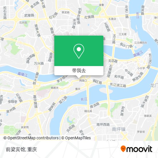 前梁宾馆地图
