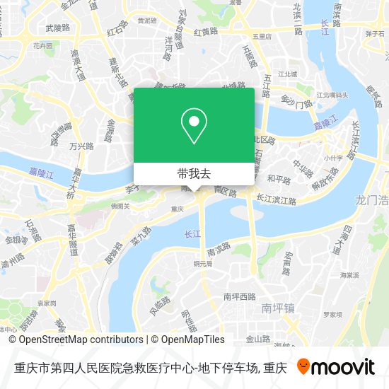 重庆市第四人民医院急救医疗中心-地下停车场地图