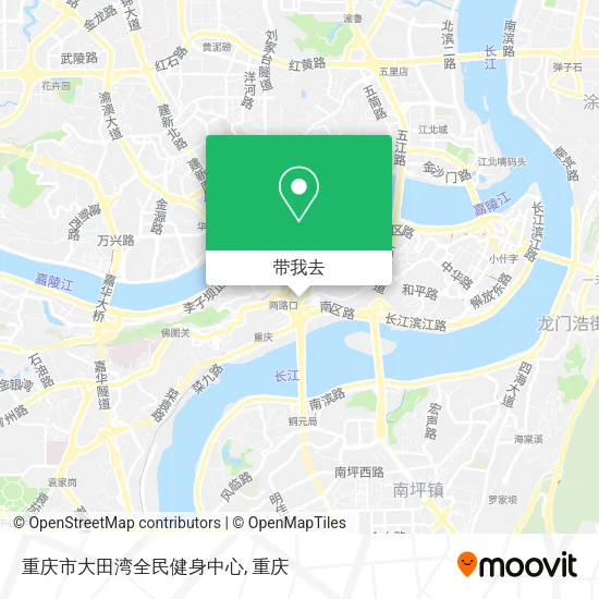 重庆市大田湾全民健身中心地图