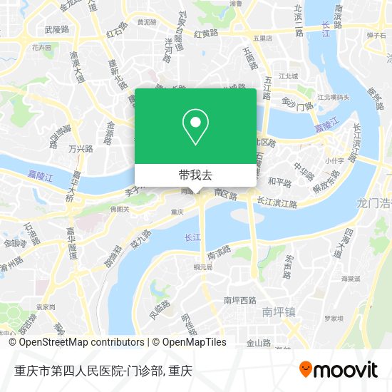 重庆市第四人民医院-门诊部地图