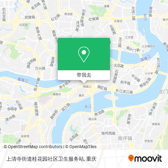 上清寺街道桂花园社区卫生服务站地图