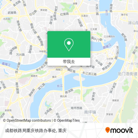 成都铁路局重庆铁路办事处地图