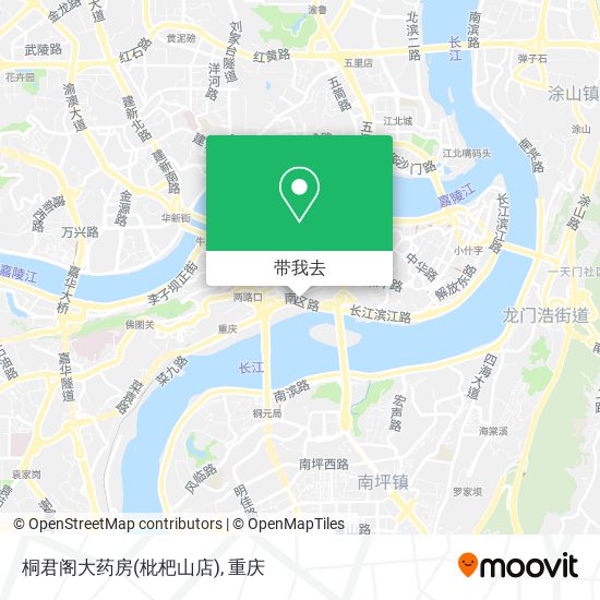 桐君阁大药房(枇杷山店)地图