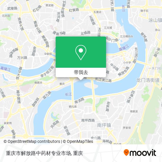 重庆市解放路中药材专业市场地图