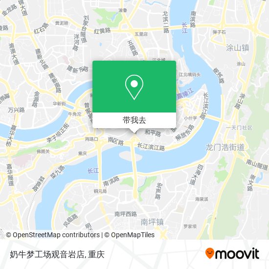 奶牛梦工场观音岩店地图