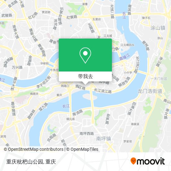 重庆枇杷山公园地图