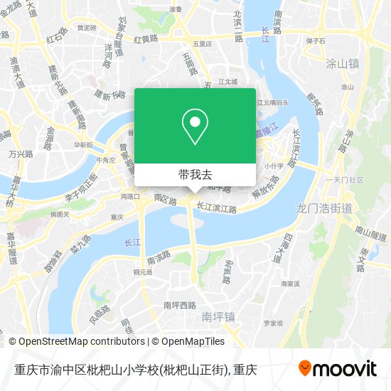 重庆市渝中区枇杷山小学校(枇杷山正街)地图