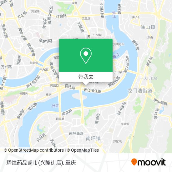 辉煌药品超市(兴隆街店)地图